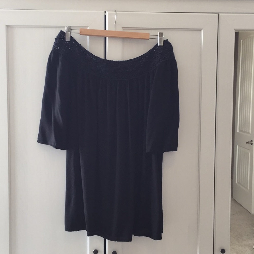 black off the shoulder dress